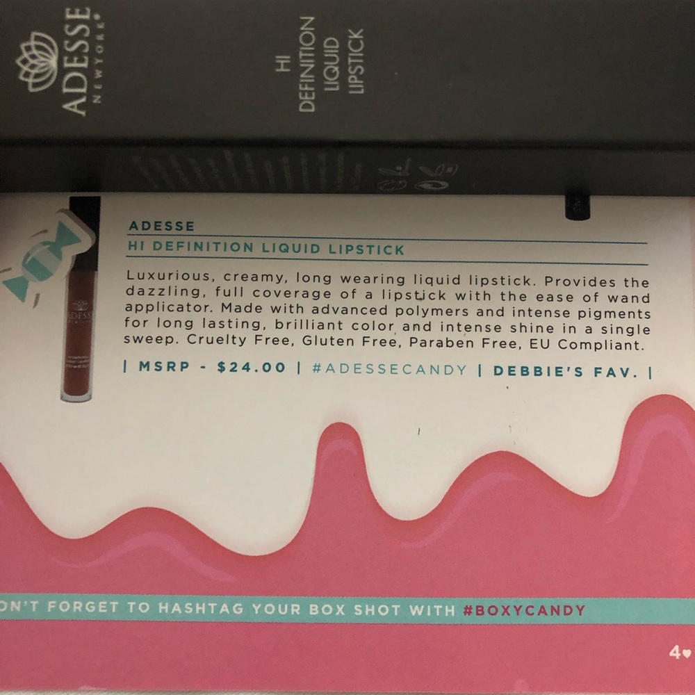 2 for $10 NEW Adesse liquid lipstick